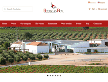 Tablet Screenshot of bodegas-real.com